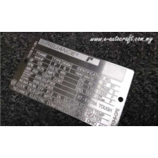 Label Tag Stainless Steel 2D Etching Silver Gloss + Matt LTSS/SGM_02